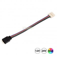 RGB LED strip Click connector kabel 4-aderig, soldeer vrij